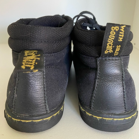 Doc Martens Belmont Black Canvas Ankle Boots - Picture 4 of 10